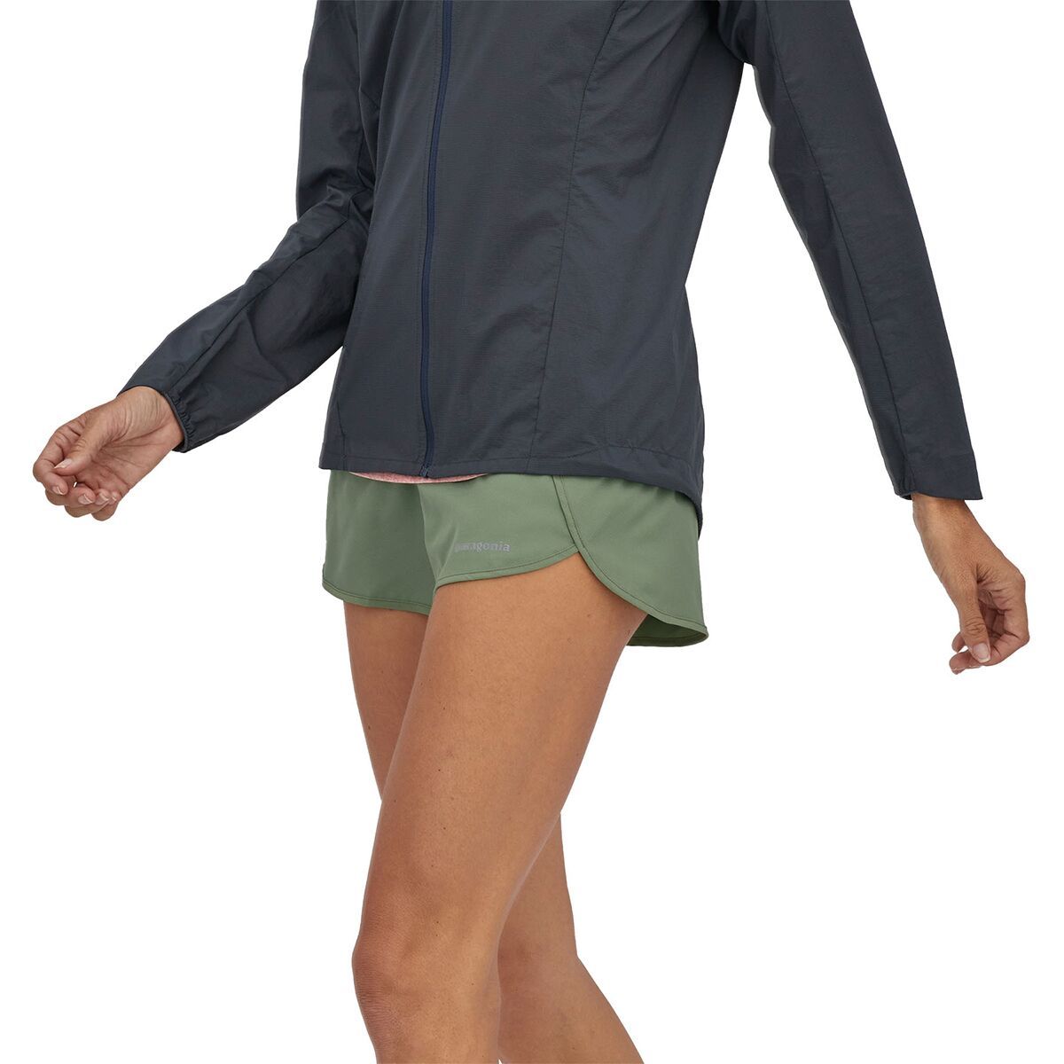 Patagonia Strider 3.5in Running Short - Women's Sedge Green, XXS