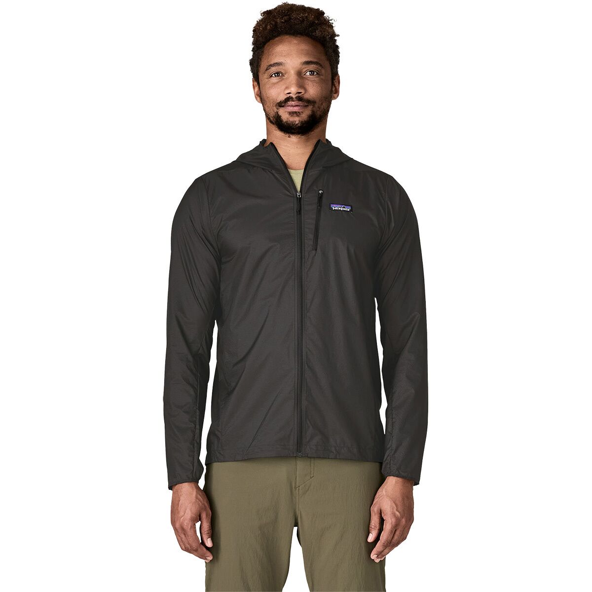 Image of Patagonia Houdini Full-Zip Jacket - Men's Black/Black, M