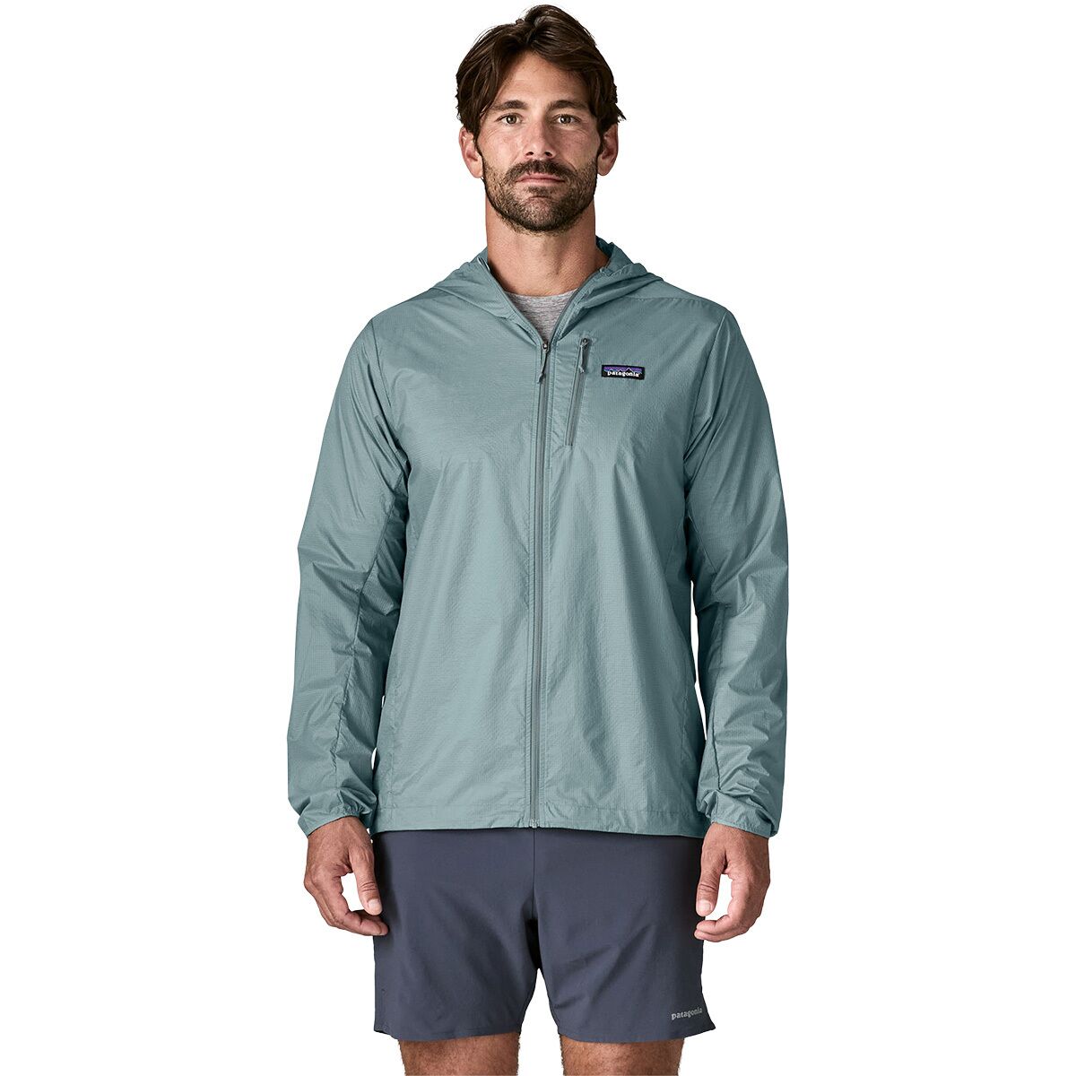 Image of Patagonia Houdini Full-Zip Jacket - Men's Blue Sage, XXL