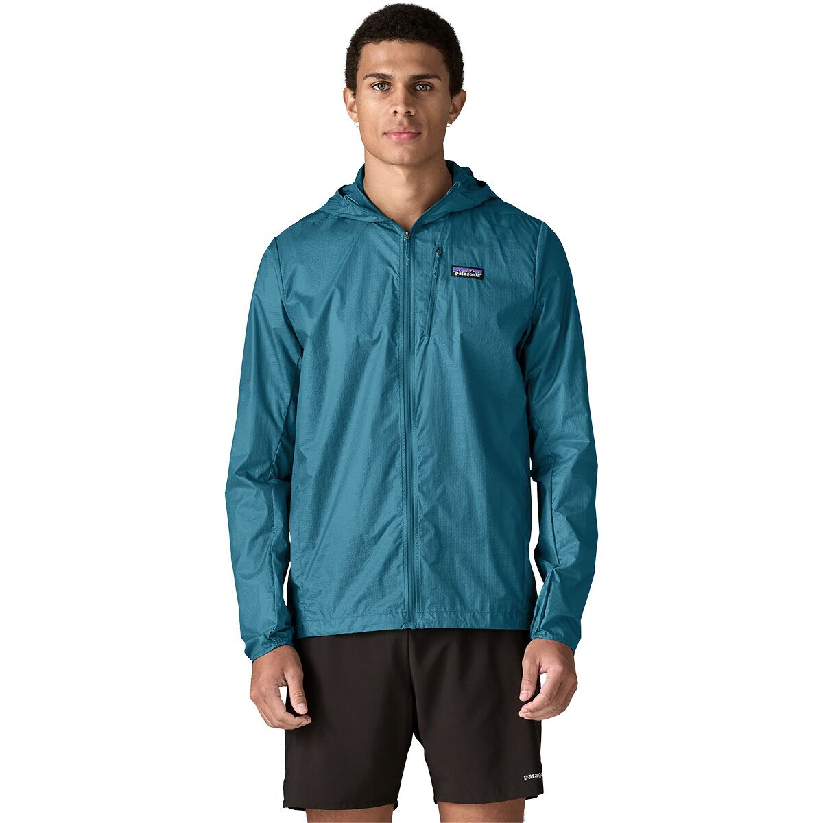 Image of Patagonia Houdini Full-Zip Jacket - Men's Glacial Blue, M