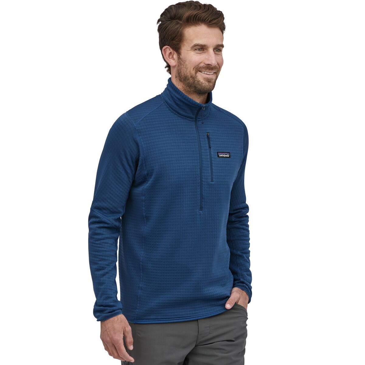 Patagonia R1 Fleece 1/2-Zip Pullover - Men's Superior Blue, 3XL