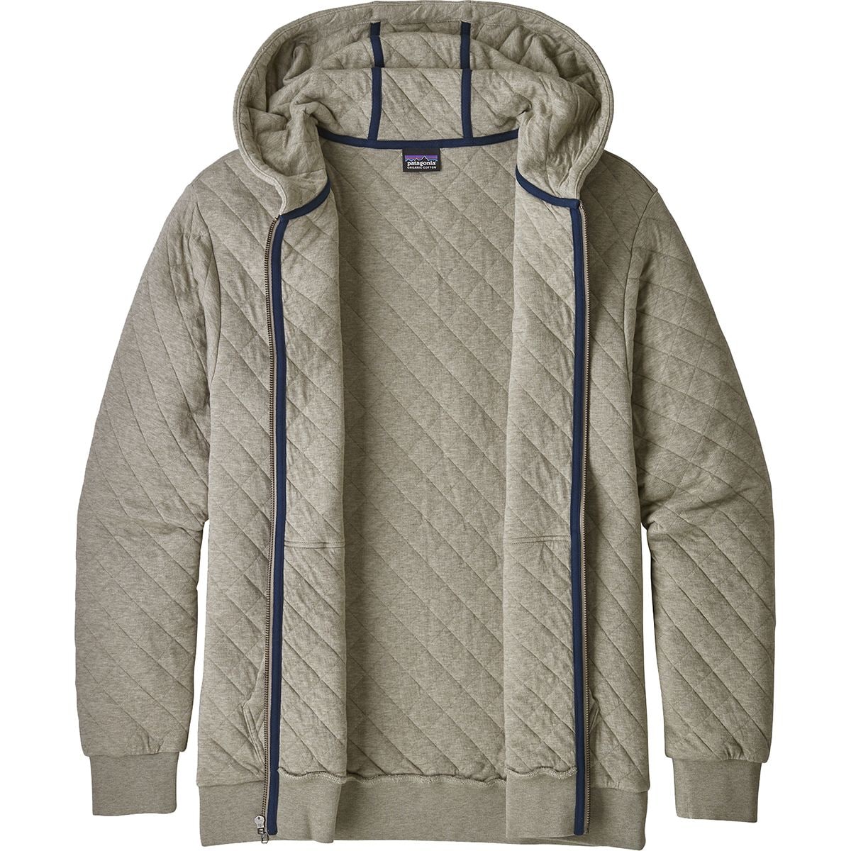 Men's Essential Quilted Full-Zip Hoodie, Men's Tops