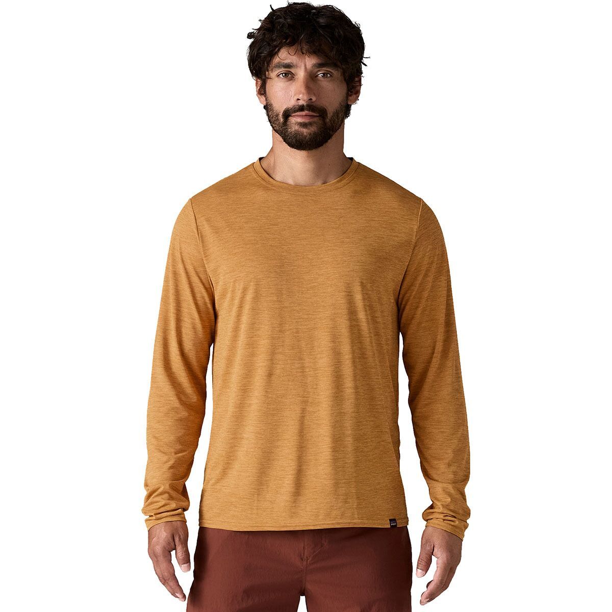 Image of Patagonia Capilene Cool Daily Long-Sleeve Shirt - Men's Talon Gold/Light Talon Gold X-Dye, XL