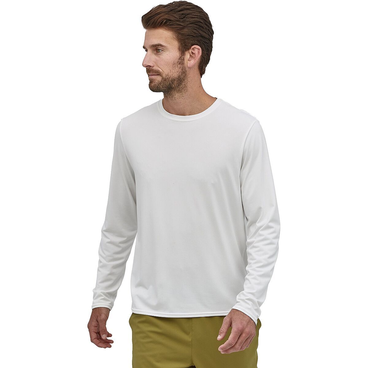 Image of Patagonia Capilene Cool Daily Long-Sleeve Shirt - Men's White, XXL