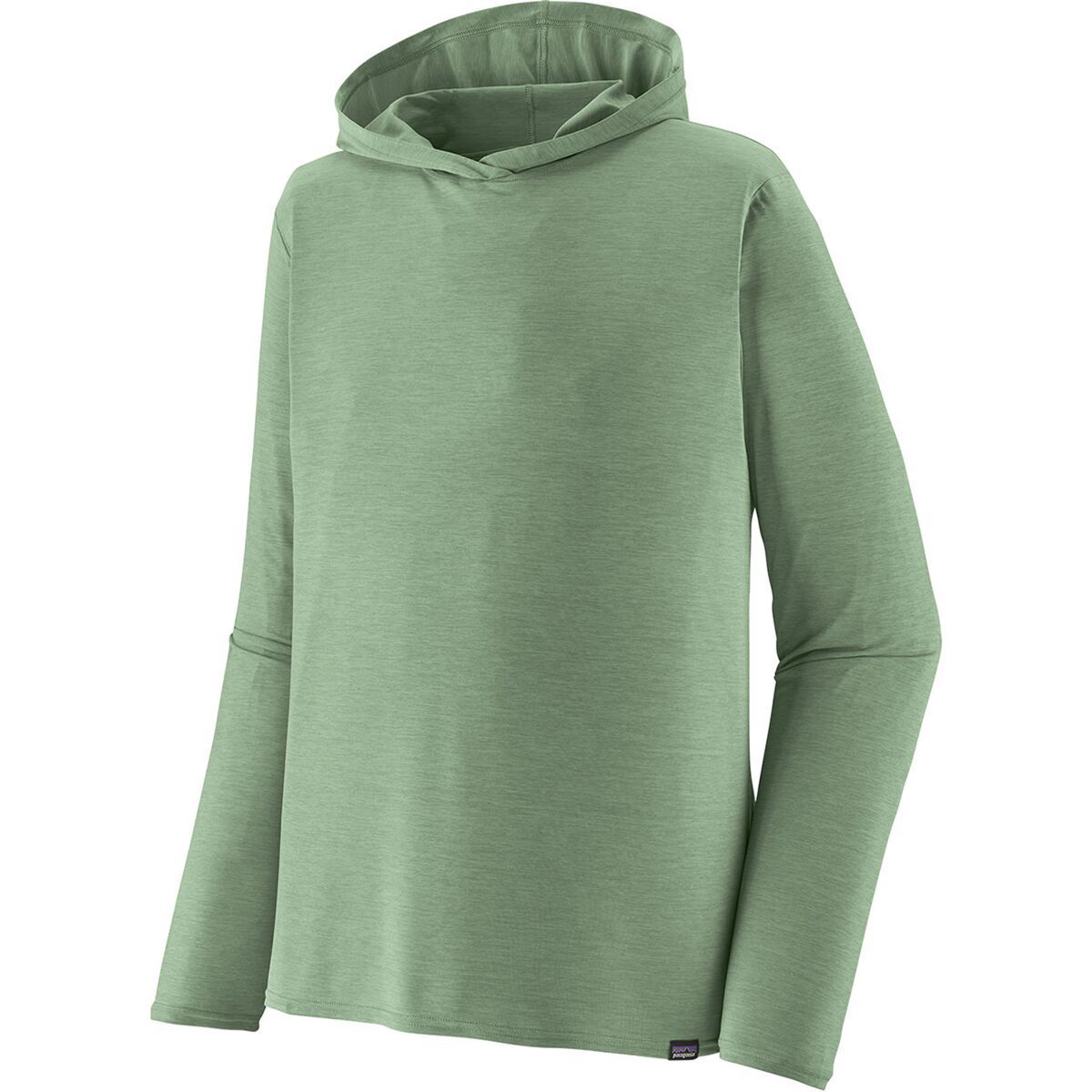 Image of Patagonia Capilene Cool Daily Hooded Shirt - Men's Ellwood Green/Dark Ellwood Green X-Dye, S