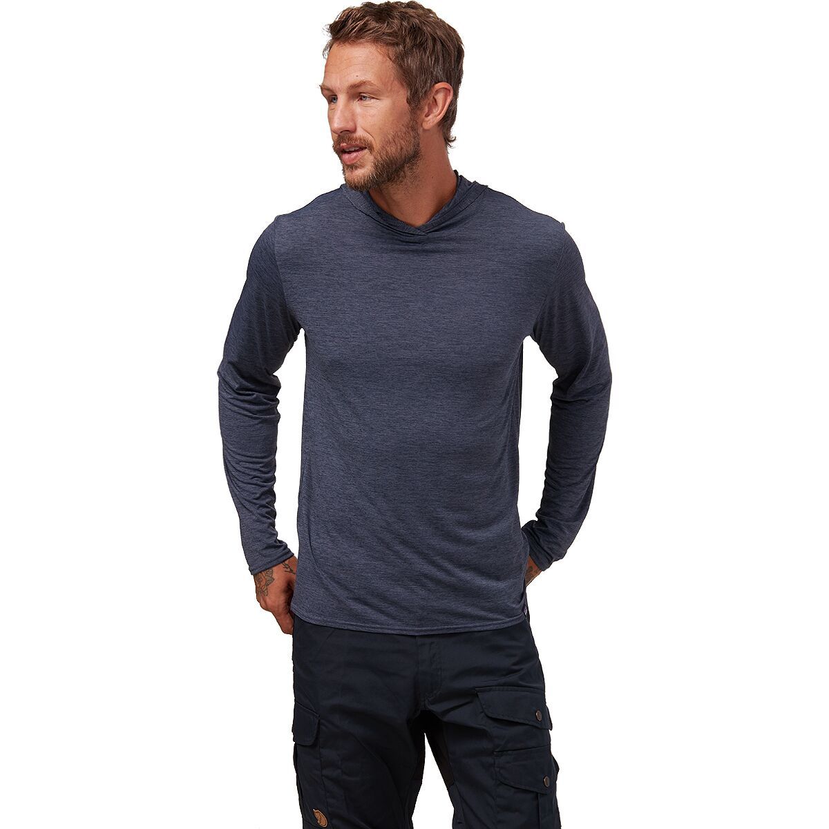 Patagonia Capilene Cool Daily Hooded Shirt - Men's Smolder Blue/Light Smolder Blue X-Dye, XXL