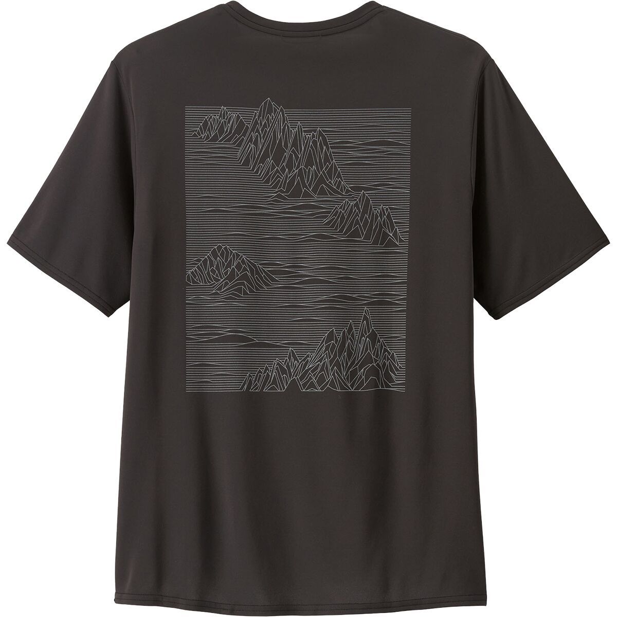 Image of Patagonia Capilene Cool Daily Graphic Short-Sleeve Shirt - Men's Strataspire: Black, M