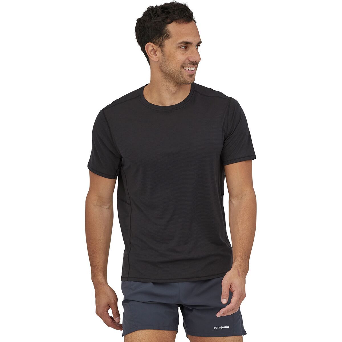 Image of Patagonia Capilene Cool Lightweight Short-Sleeve Shirt - Men's Black, S