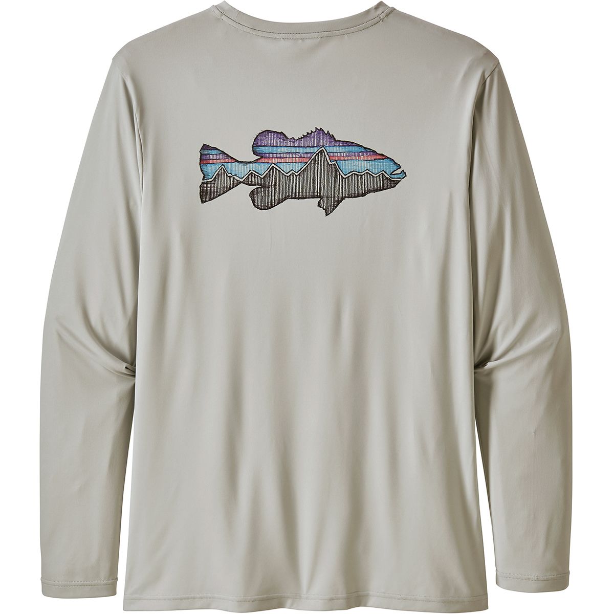 Patagonia men's graphic tech fish tee shop