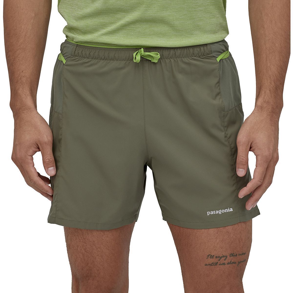 Patagonia Strider Pro 5in Short - Men's Industrial Green, M