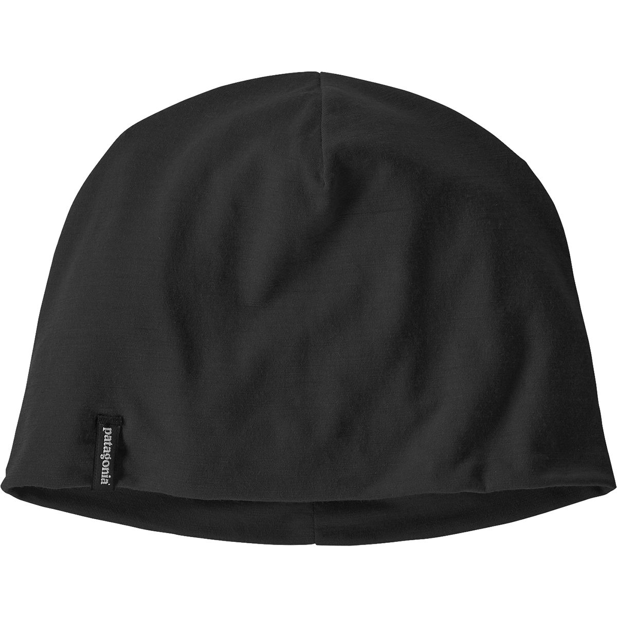Image of Patagonia Overlook Merino Wool Liner Beanie Black, One Size