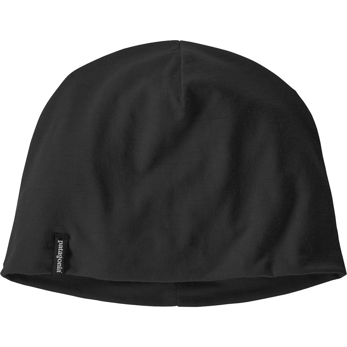 Image of Patagonia Overlook Merino Wool Liner Beanie Black, One Size