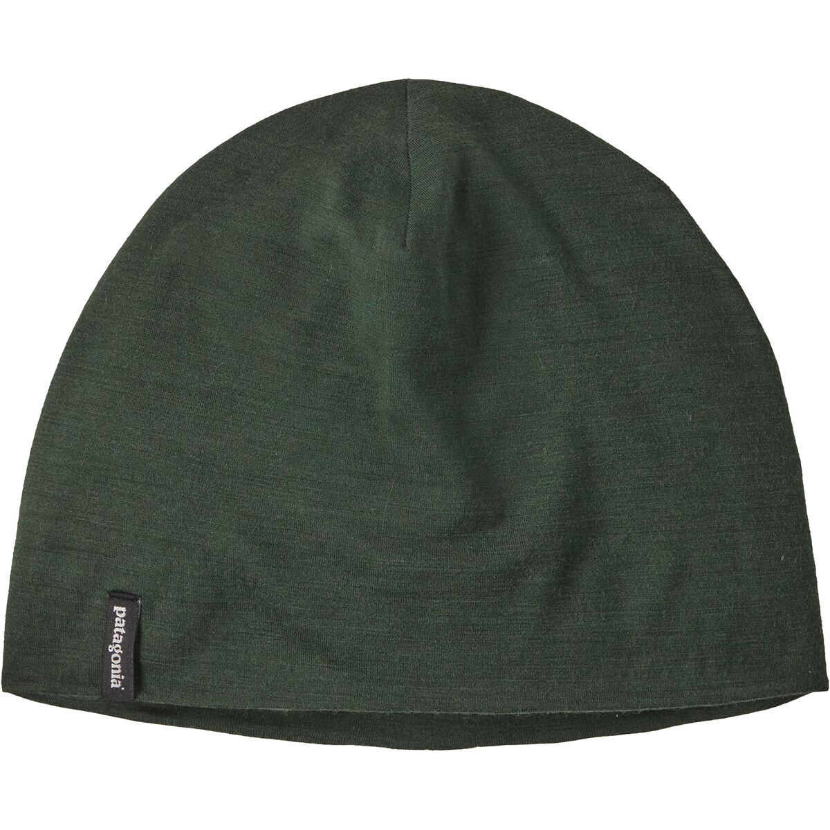 Image of Patagonia Overlook Merino Wool Liner Beanie Treeline Green, One Size