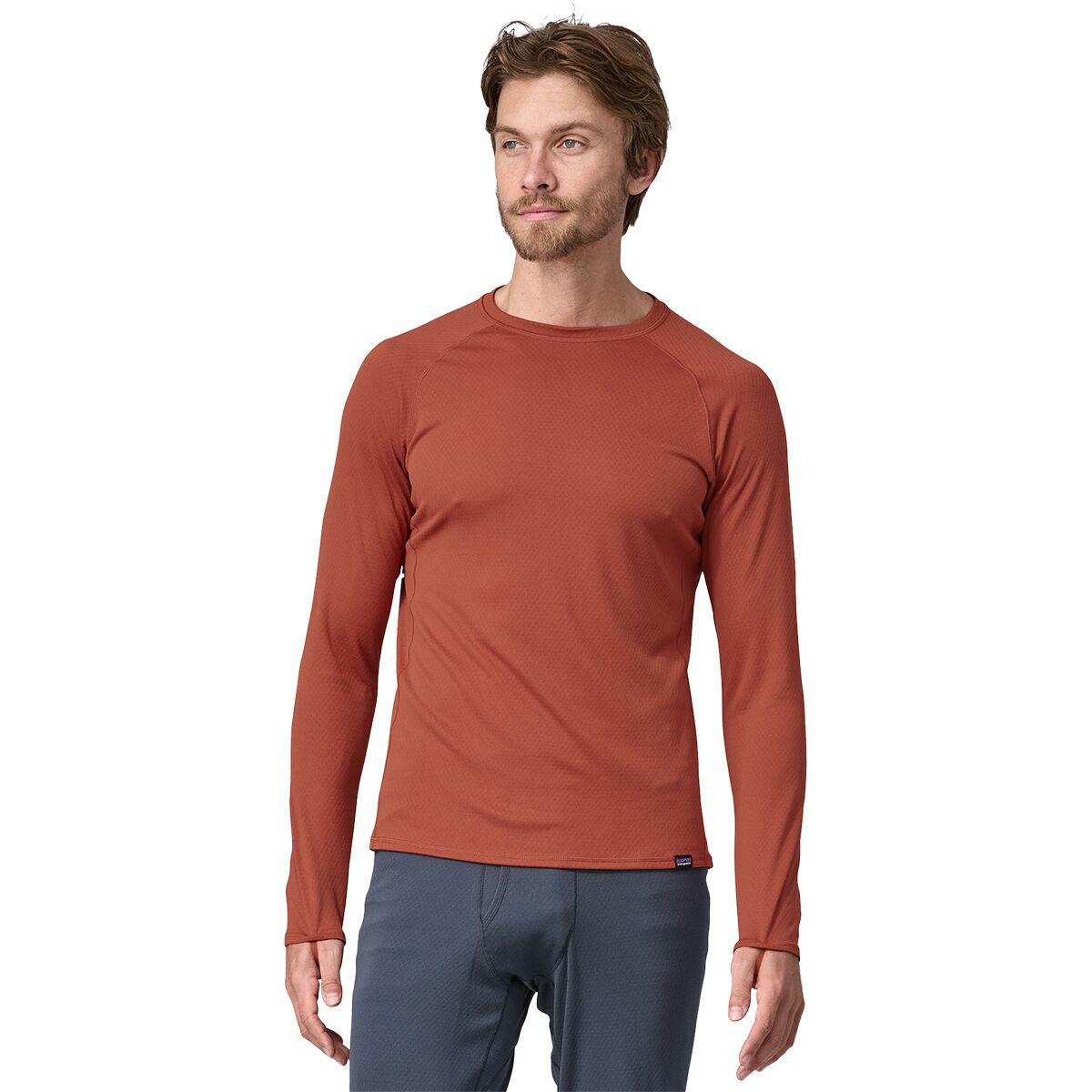 Patagonia Capilene Midweight Crew Top - Men's Burl Red, XS