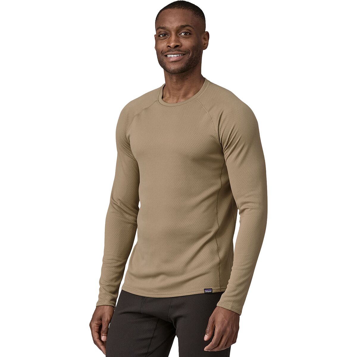 Image of Patagonia Capilene Midweight Crew Top - Men's Seabird Grey, S