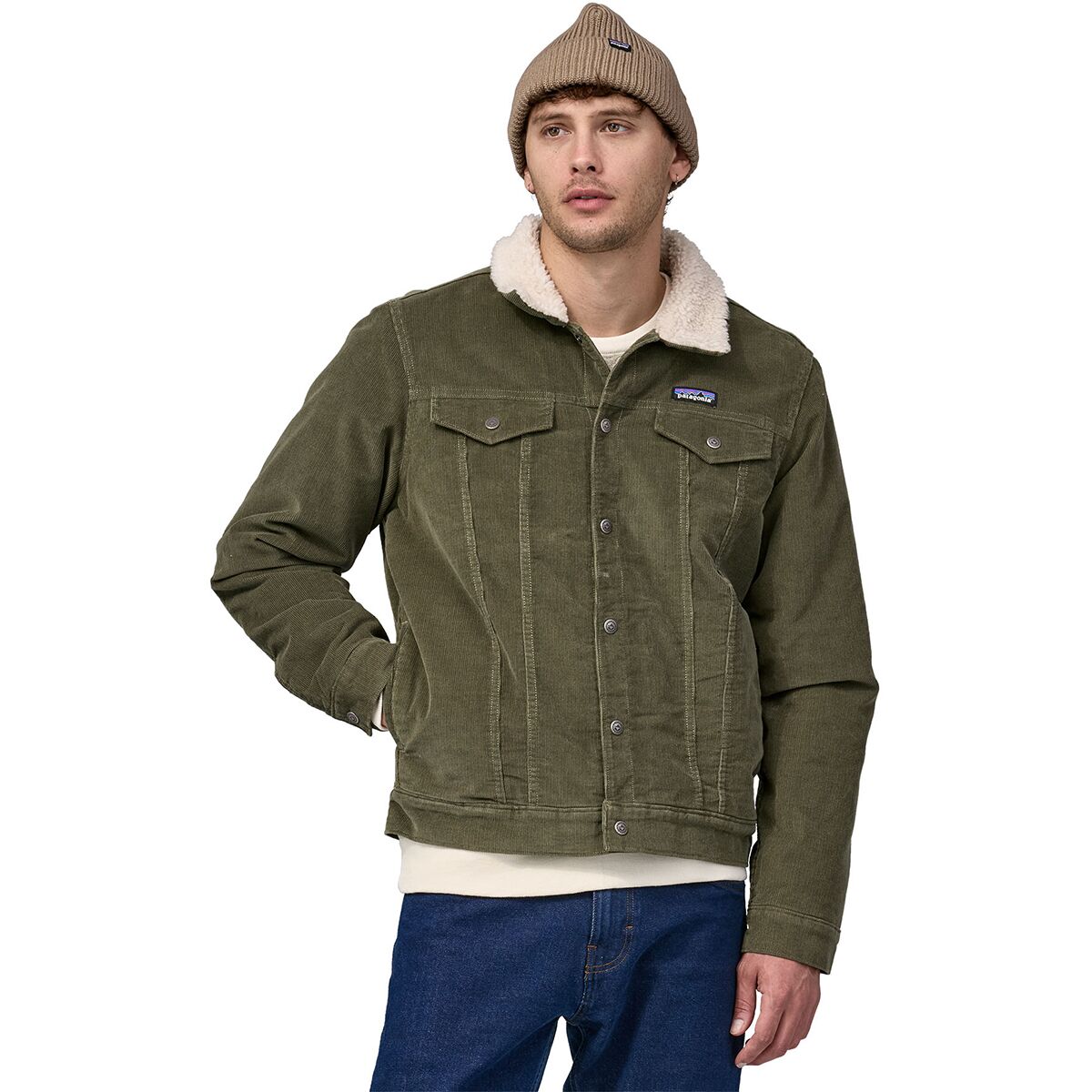 Patagonia Patagonia Pile-Lined Trucker Jacket - Men's Basin Green, S