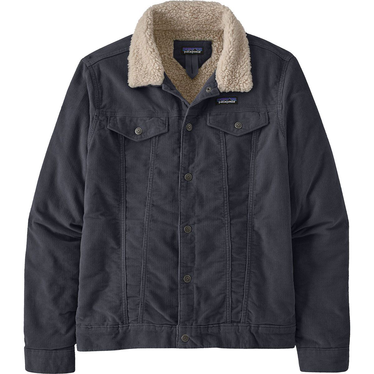 Image of Patagonia Pile-Lined Trucker Jacket - Men's Smolder Blue, M