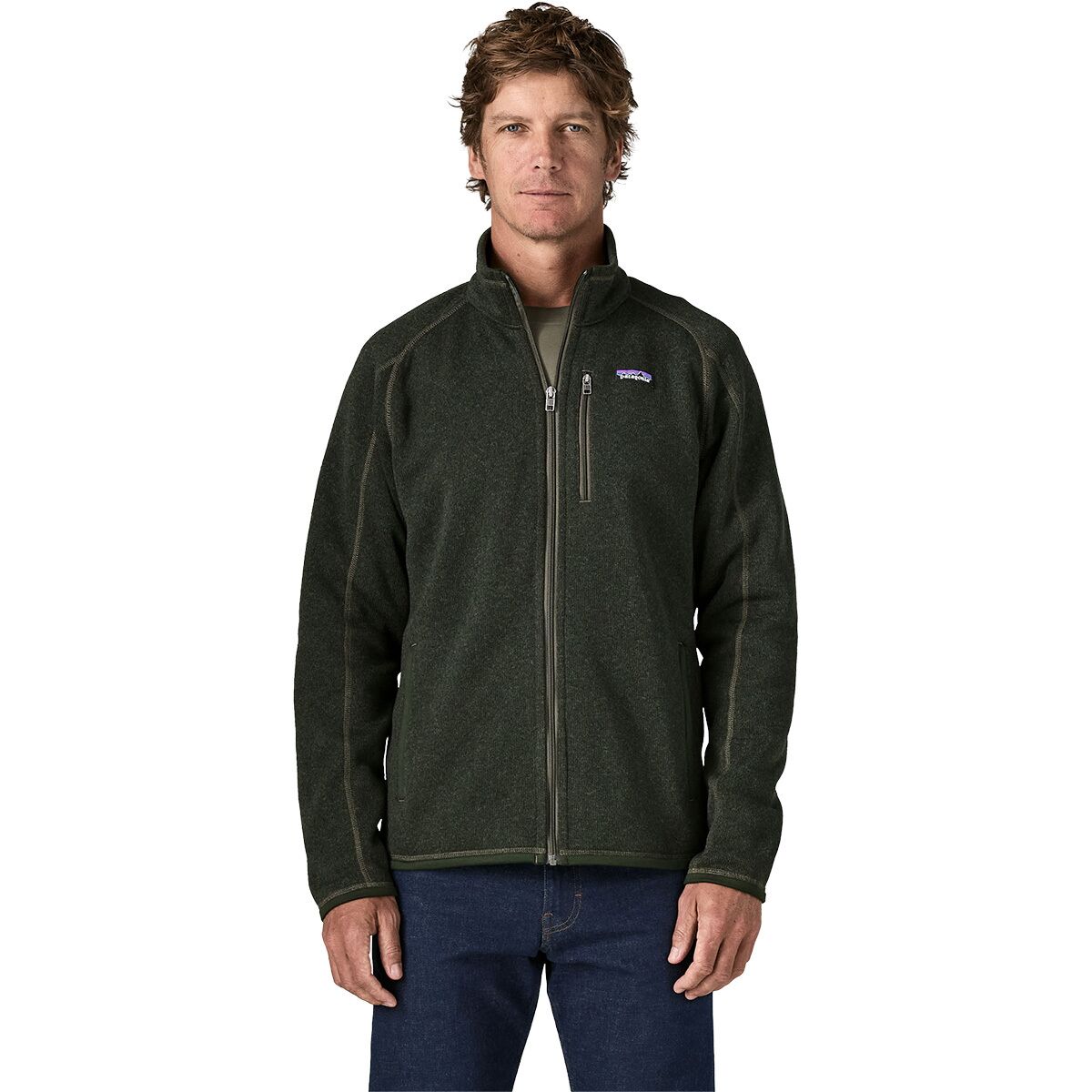 Image of Patagonia Better Sweater Fleece Jacket - Men's Old Growth Green, L