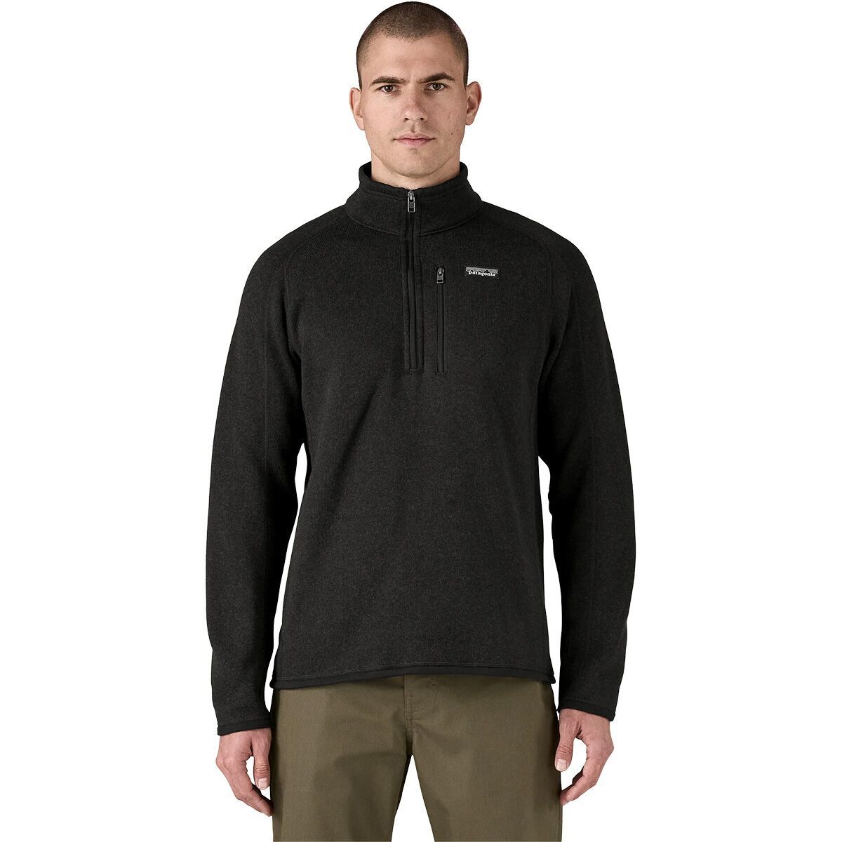 Image of Patagonia Better Sweater 1/4-Zip Fleece Jacket - Men's Black, M