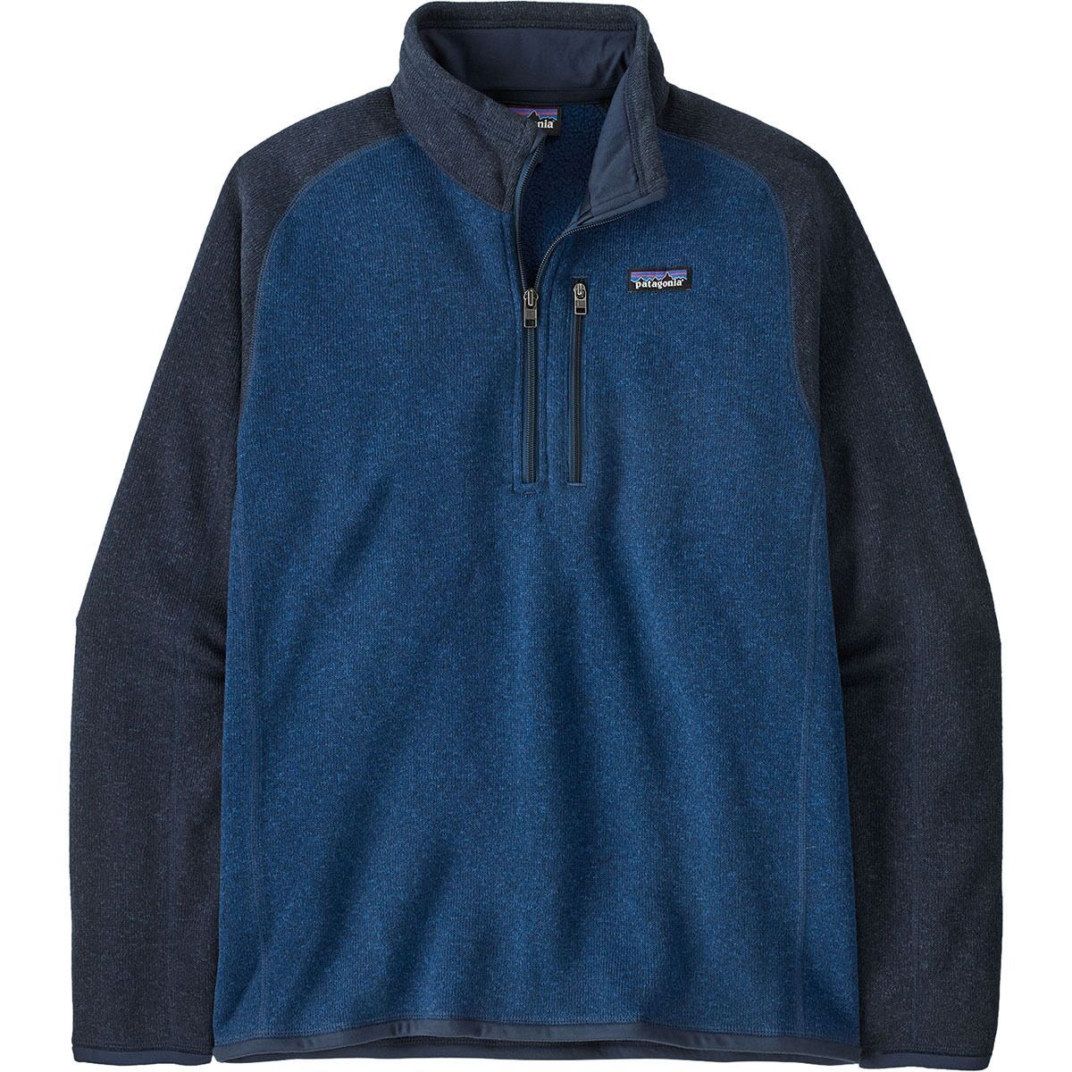 Image of Patagonia Better Sweater 1/4-Zip Fleece Jacket - Men's Clement Blue, XL