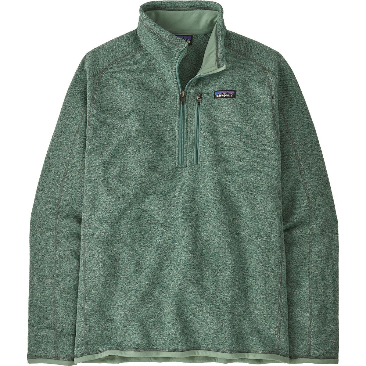 Image of Patagonia Better Sweater 1/4-Zip Fleece Jacket - Men's Ellwood Green, S