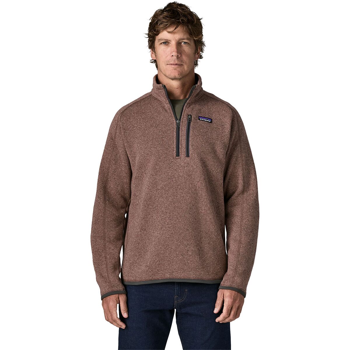 Image of Patagonia Better Sweater 1/4-Zip Fleece Jacket - Men's Moonrise Taupe, M