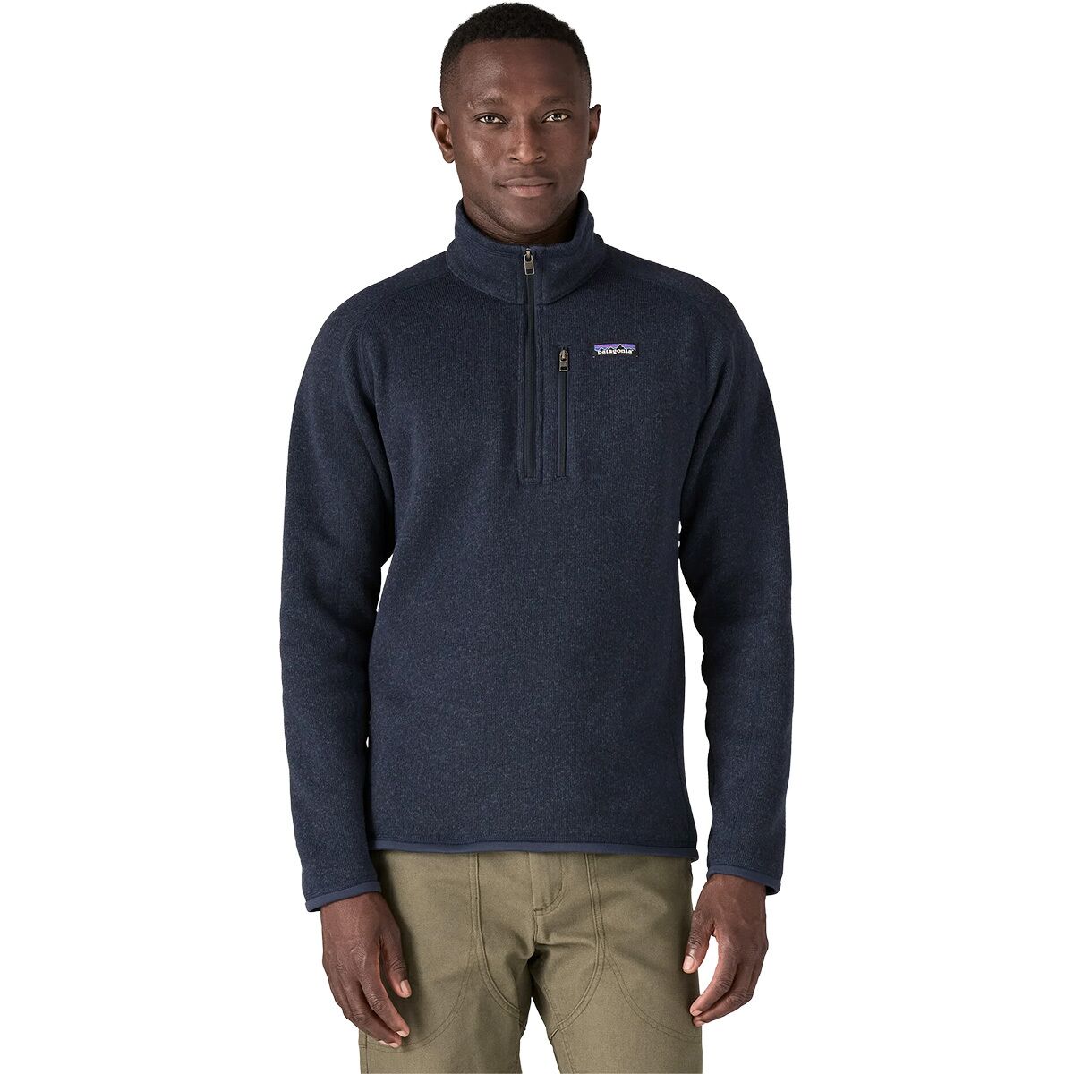 Image of Patagonia Better Sweater 1/4-Zip Fleece Jacket - Men's New Navy, 3XL