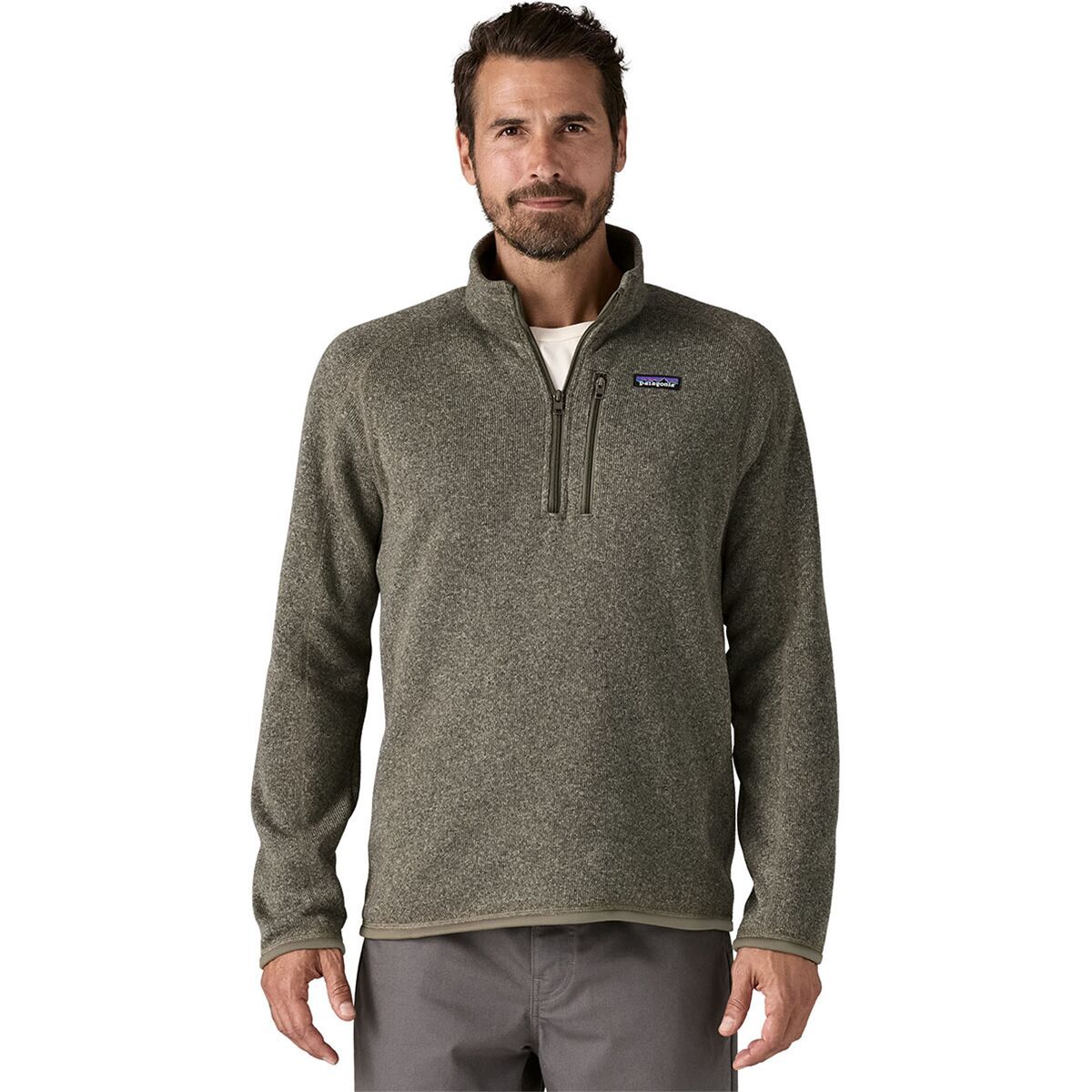 Image of Patagonia Better Sweater 1/4-Zip Fleece Jacket - Men's River Rock Green, S