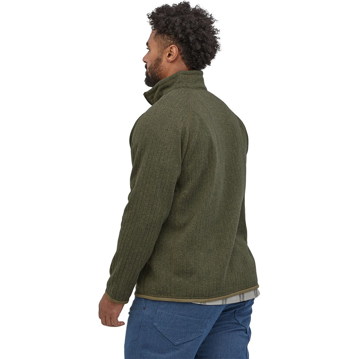 m's better sweater rib knit 1 4 zip