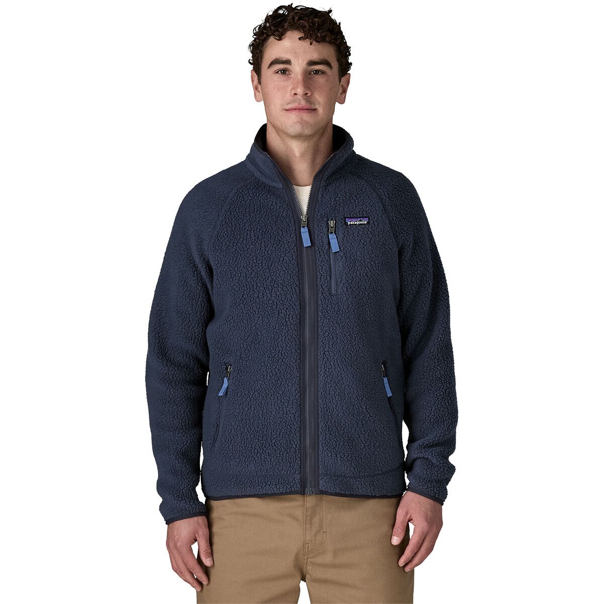 Image of Patagonia Retro Pile Jacket - Men's New Navy/Sunken Blue, M