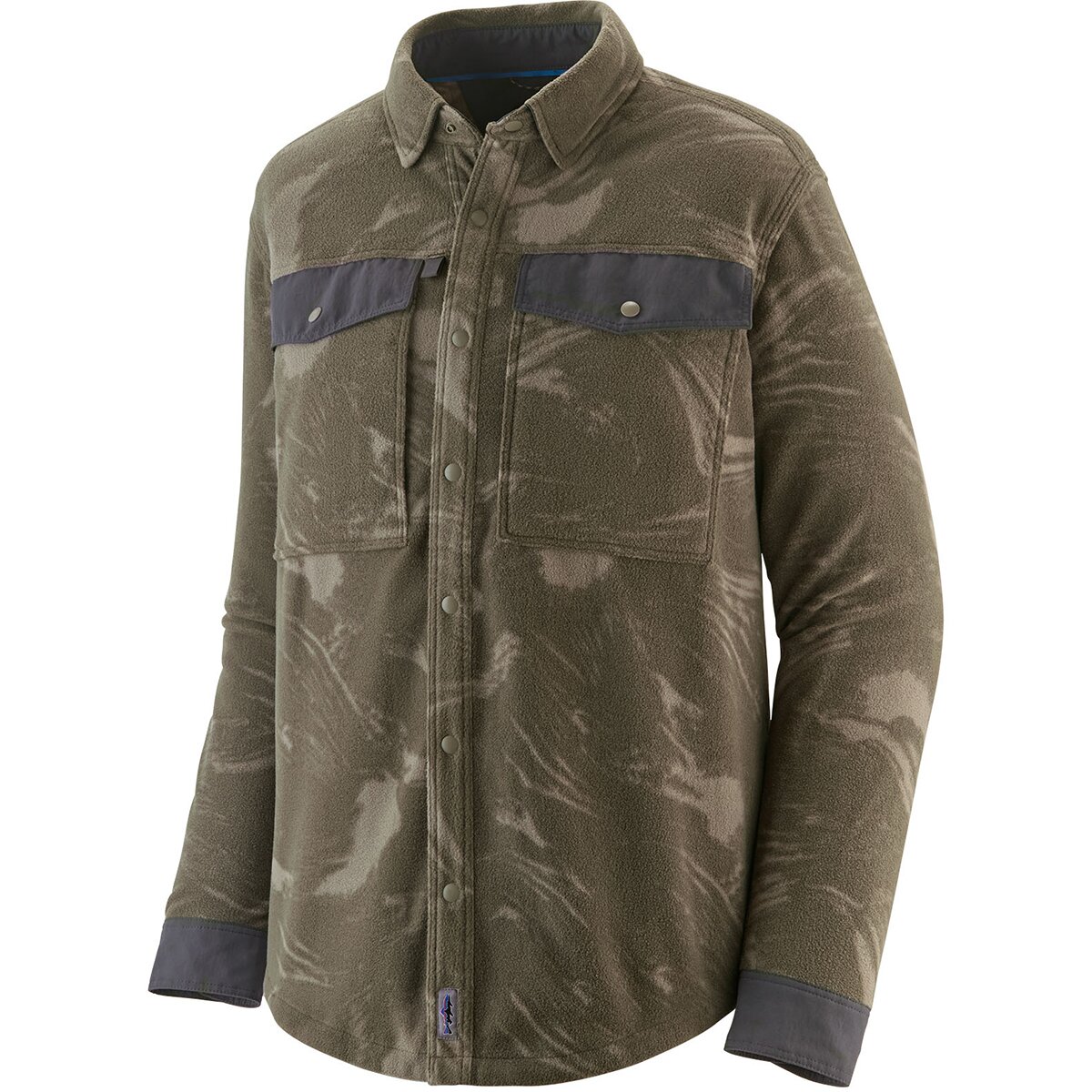 Image of Patagonia Early Rise Snap Shirt - Men's Polar Breeze/Basin Green, S