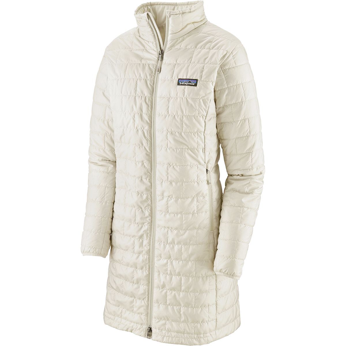 white patagonia puffer jacket