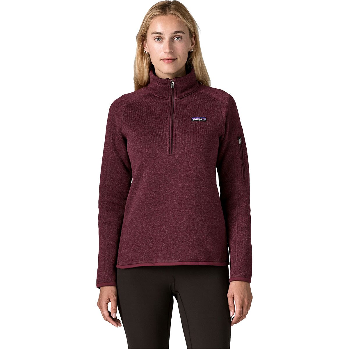 Image of Patagonia Better Sweater 1/4-Zip Fleece Jacket - Women's Berry Fig, L