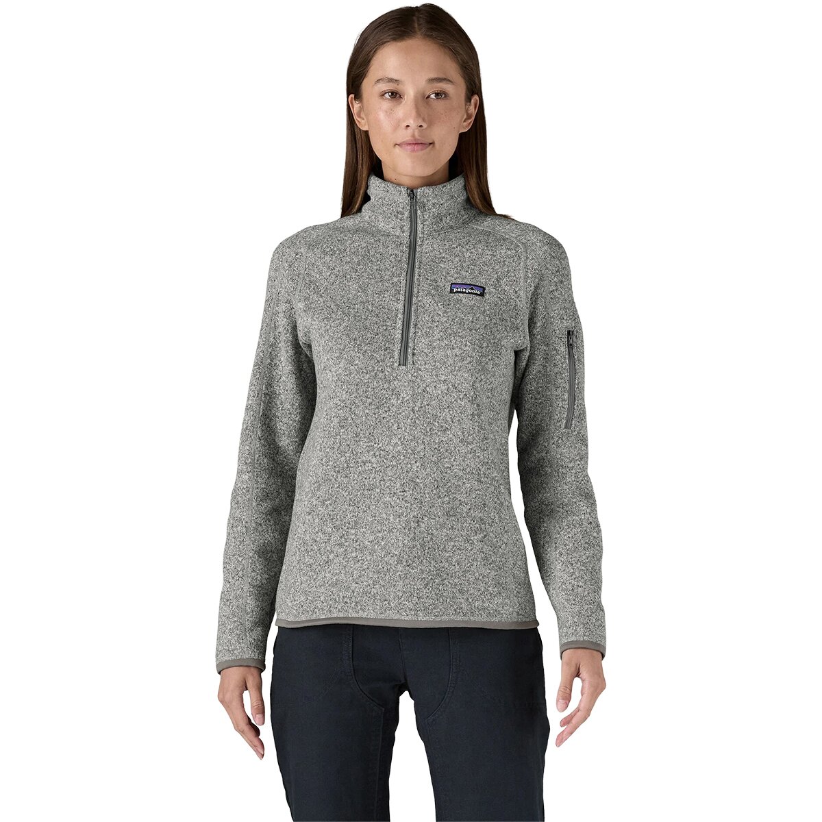 Image of Patagonia Better Sweater 1/4-Zip Fleece Jacket - Women's Birch White, XS