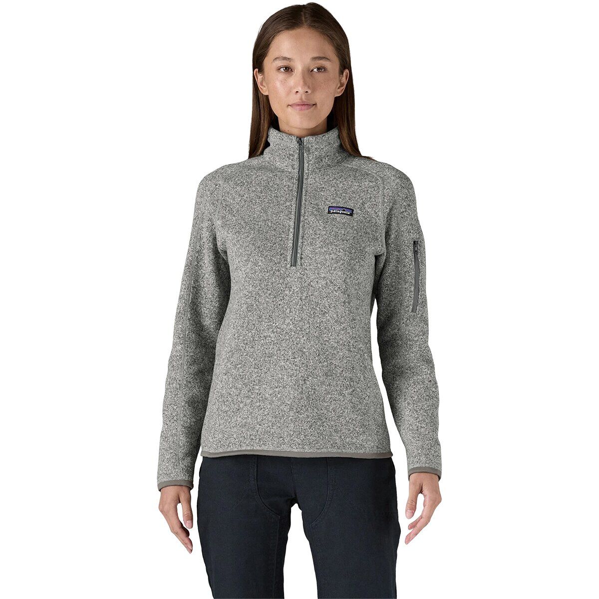 Image of Patagonia Better Sweater 1/4-Zip Fleece Jacket - Women's Birch White, XXS