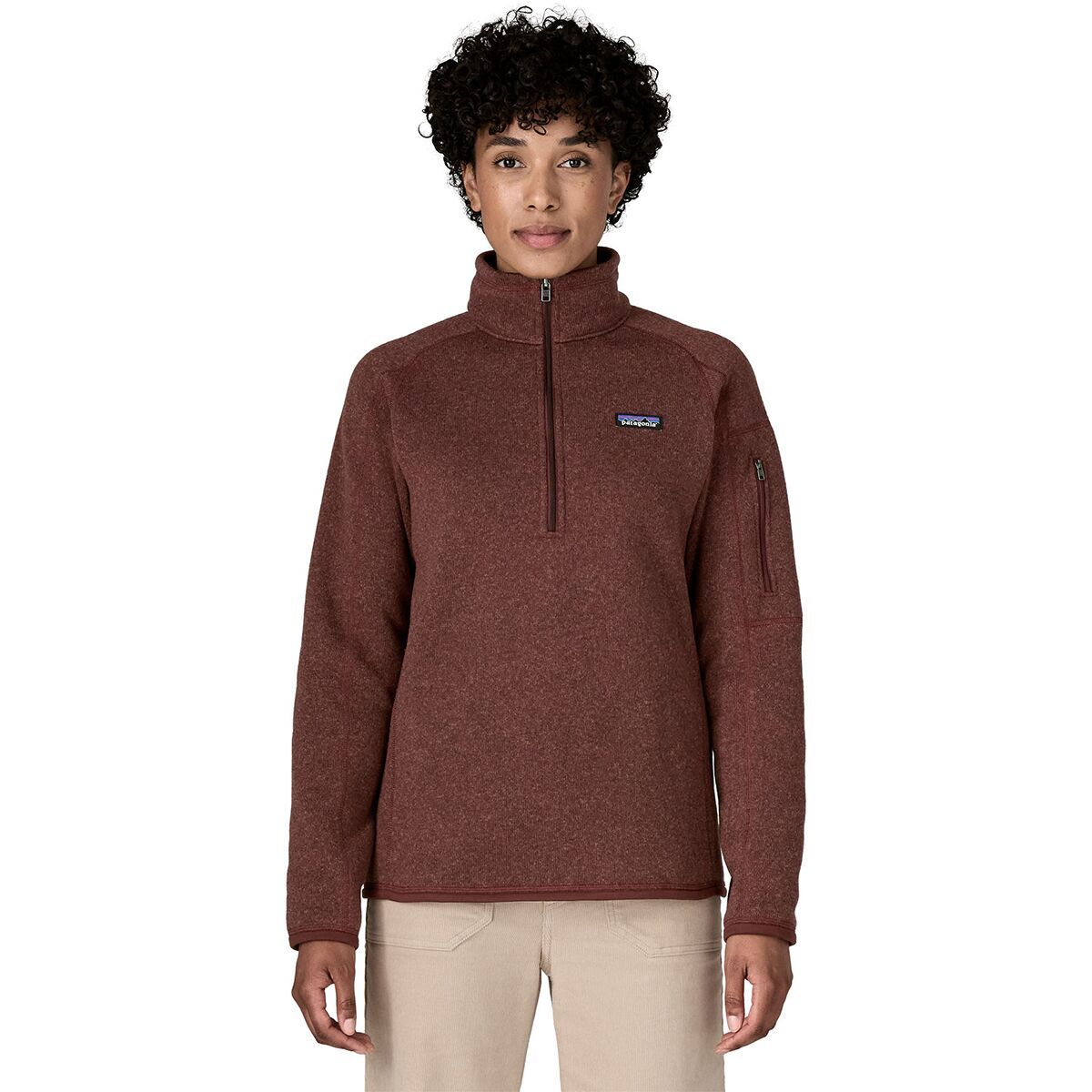 Image of Patagonia Better Sweater 1/4-Zip Fleece Jacket - Women's Dark Ruby, S