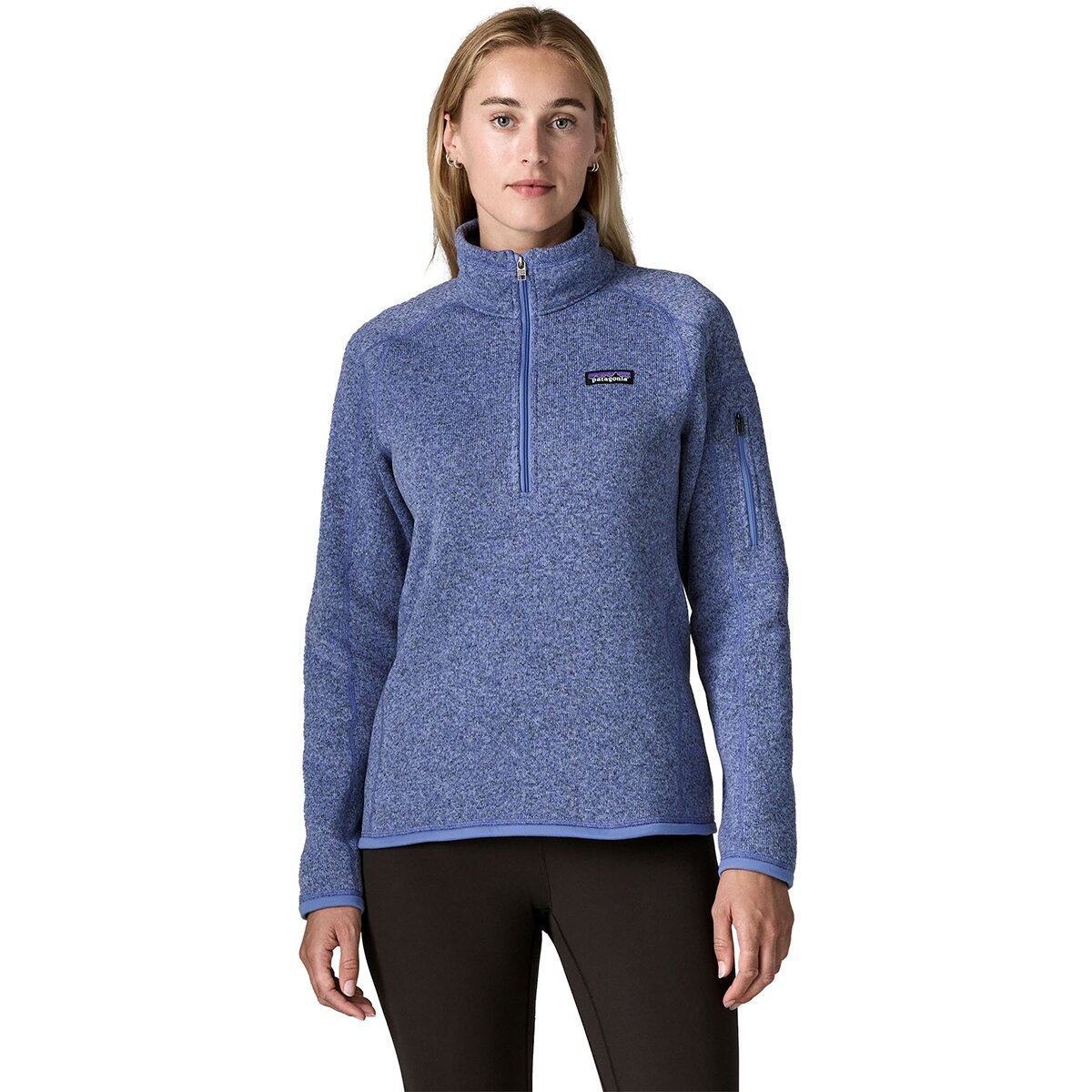 Image of Patagonia Better Sweater 1/4-Zip Fleece Jacket - Women's Diver Blue, XS