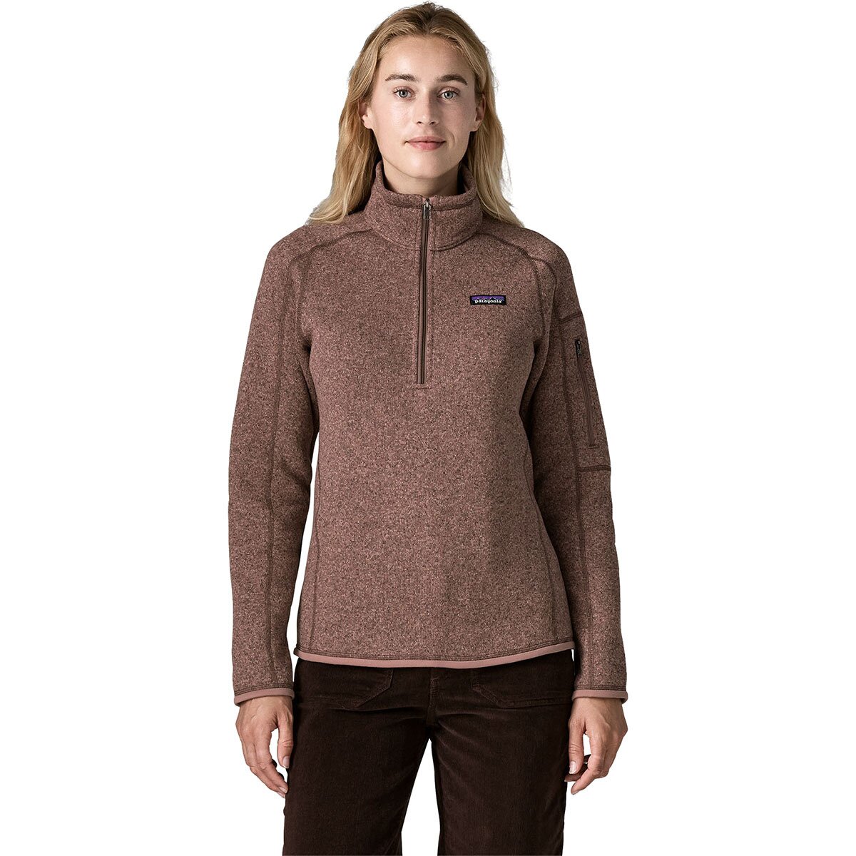 Image of Patagonia Better Sweater 1/4-Zip Fleece Jacket - Women's Moonrise Taupe, S