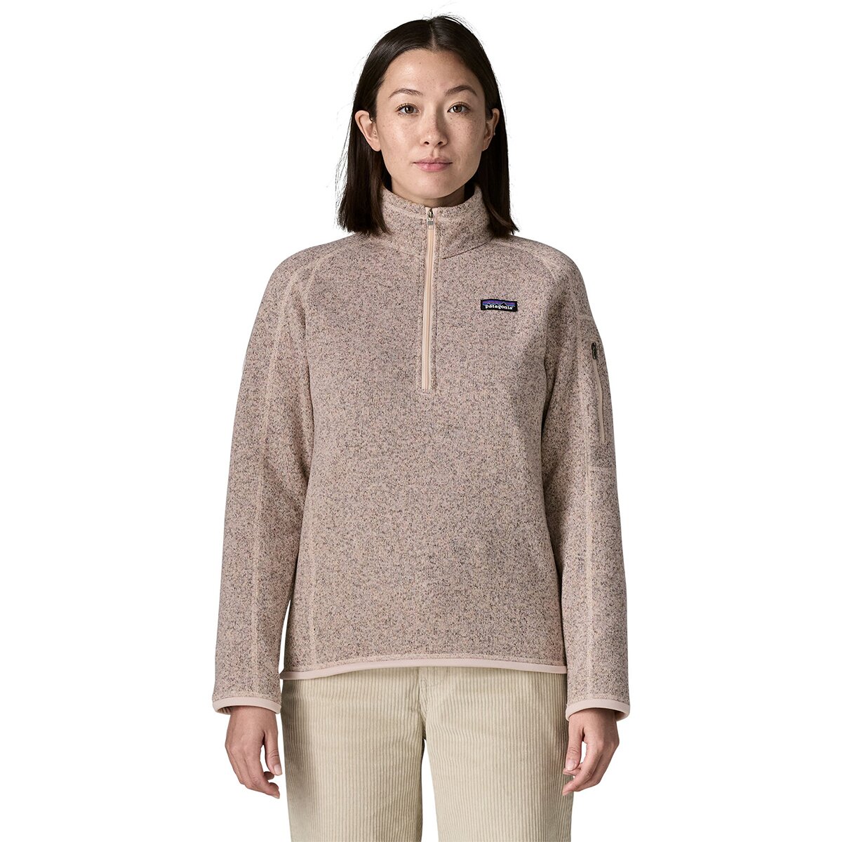 Image of Patagonia Better Sweater 1/4-Zip Fleece Jacket - Women's Pink Frost, XS