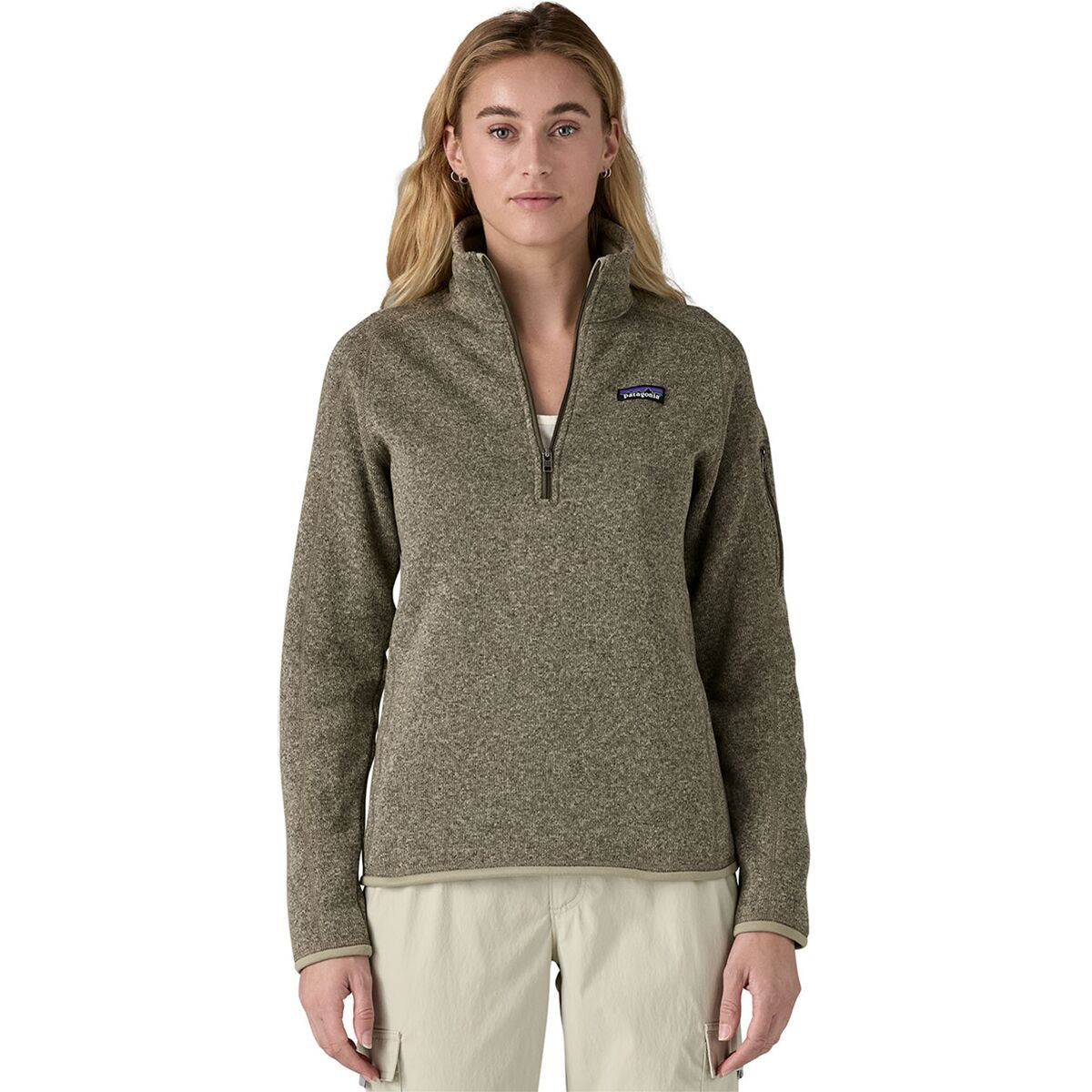 Image of Patagonia Better Sweater 1/4-Zip Fleece Jacket - Women's River Rock Green, M