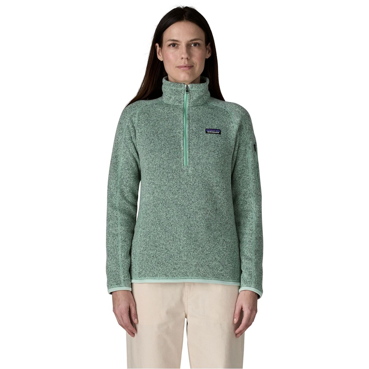 Image of Patagonia Better Sweater 1/4-Zip Fleece Jacket - Women's Thin Ice, M