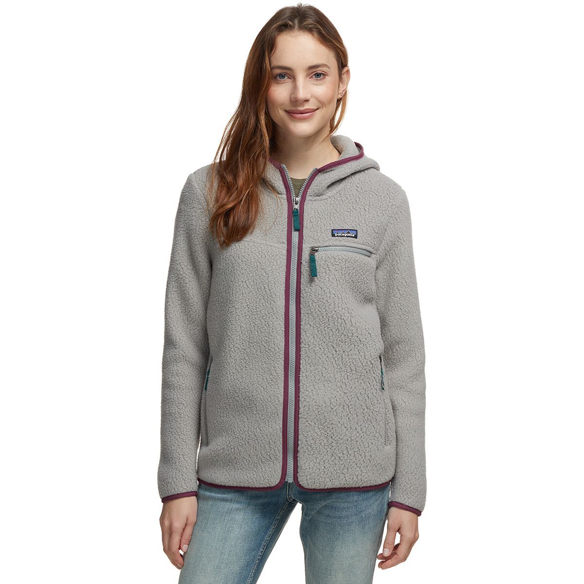 Patagonia Retro Pile Hooded Jacket - Women's Feather Grey, S