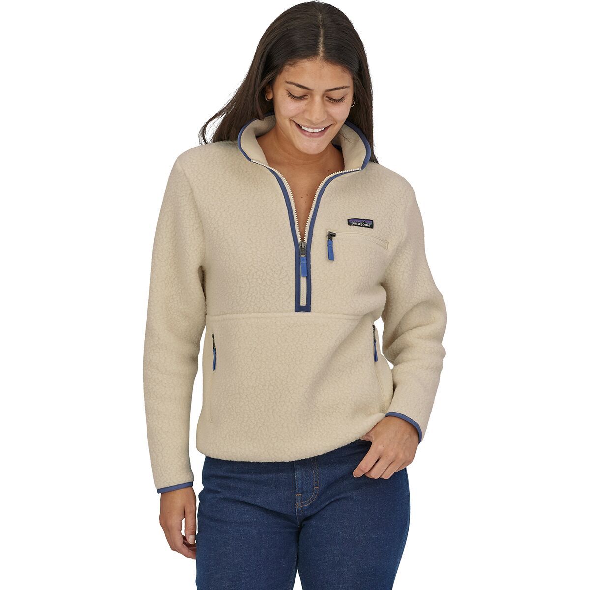 Image of Patagonia Retro Pile Marsupial Pullover - Women's Natural, XXL