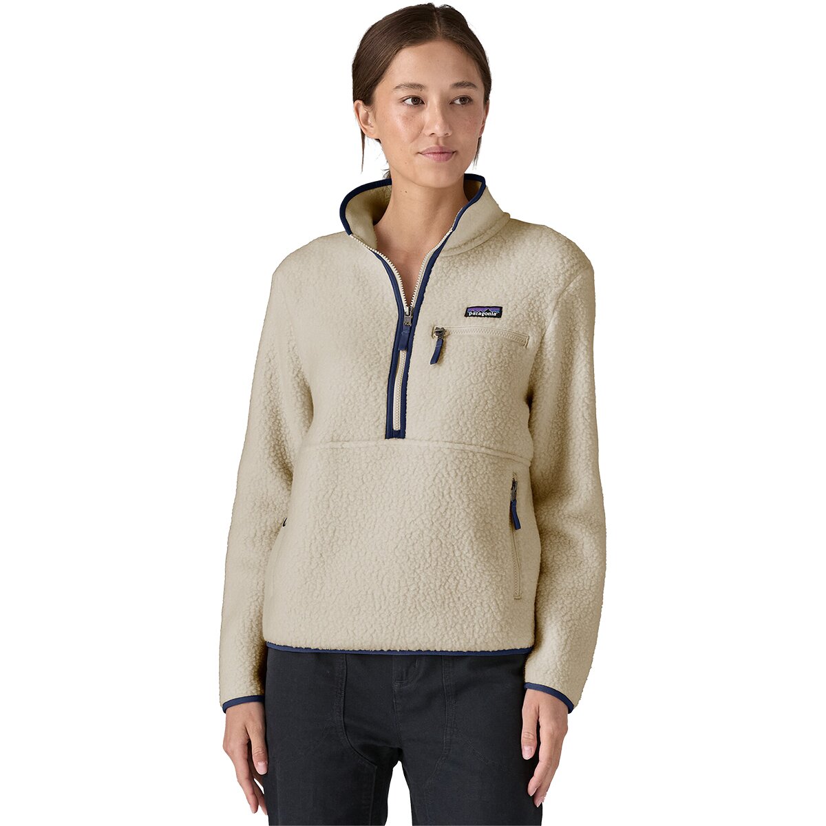 Image of Patagonia Retro Pile Marsupial Pullover - Women's Natural, L