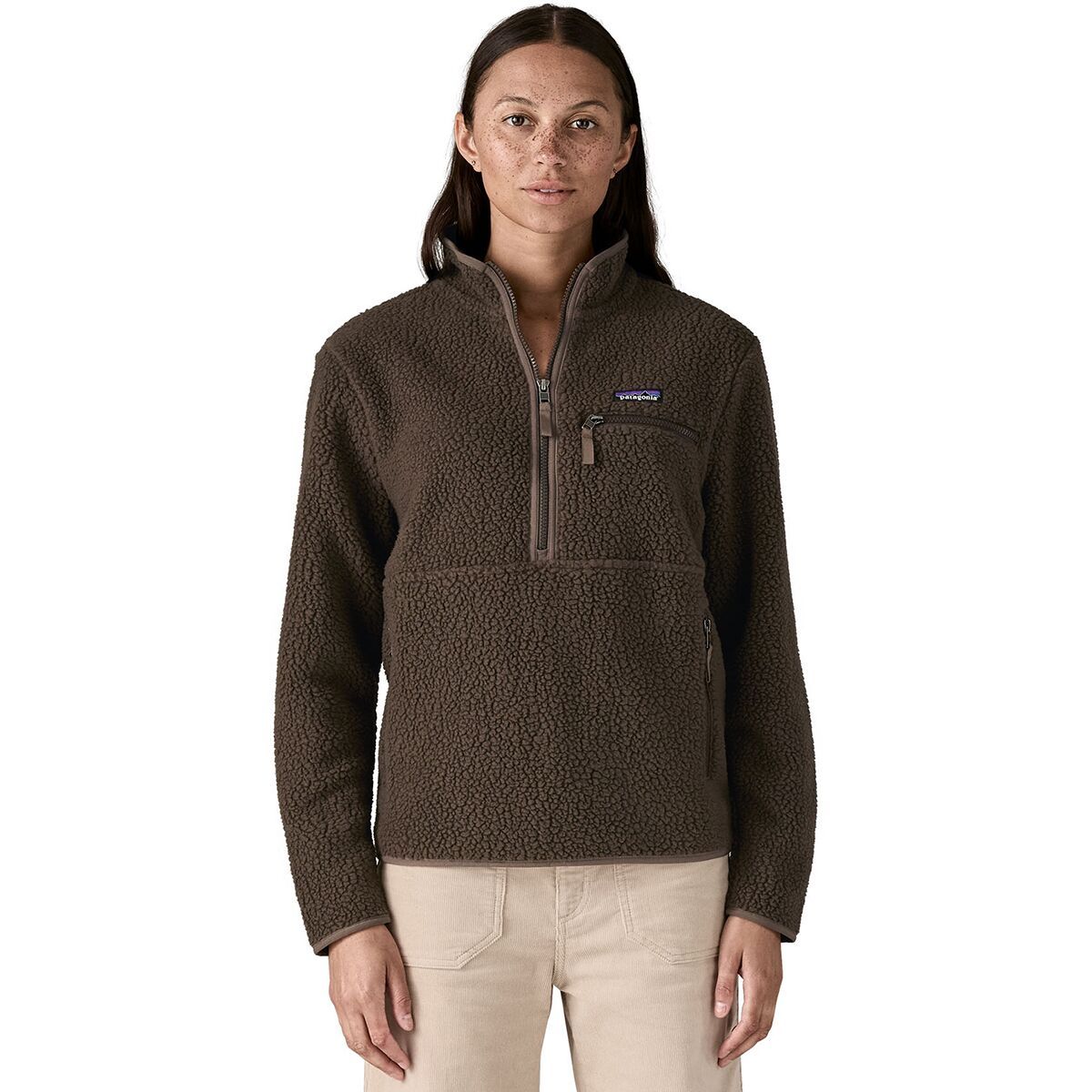 Image of Patagonia Retro Pile Marsupial Pullover - Women's Otter Brown, XS