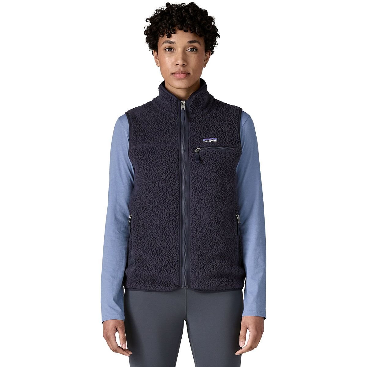 Image of Patagonia Retro Pile Vest - Women's Sunken Blue, L
