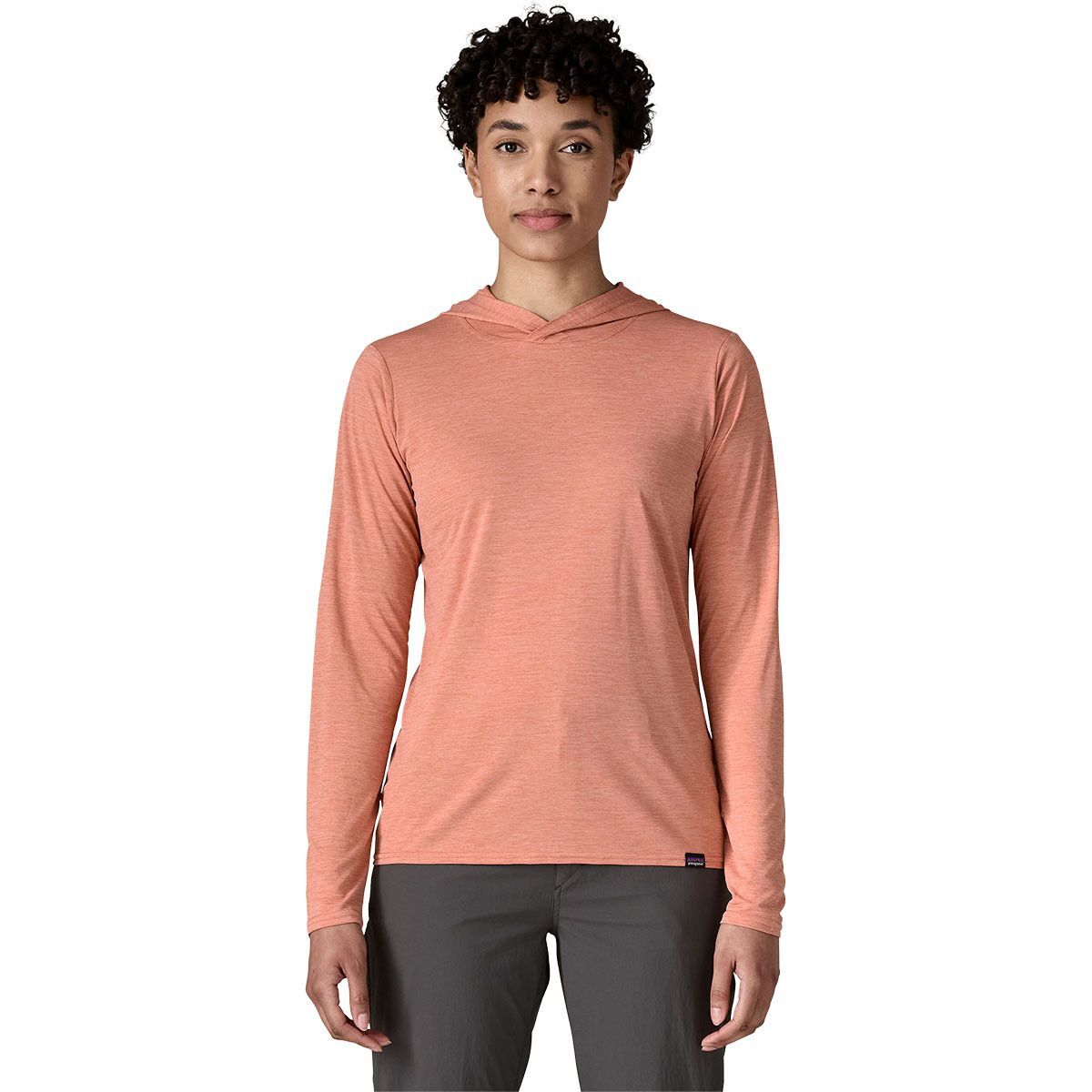 Image of Patagonia Capilene Cool Daily Hoodie - Women's Moment Pink - Light Moment Pink X-Dye, L