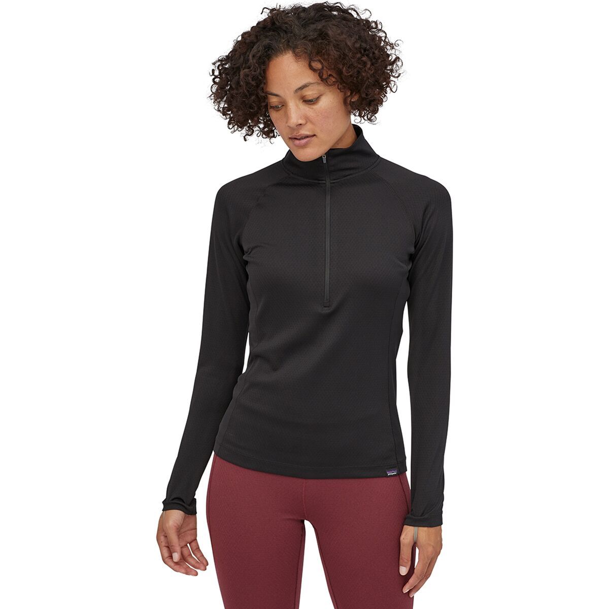 Patagonia Capilene Midweight Zip-Neck Top - Women's Black, S