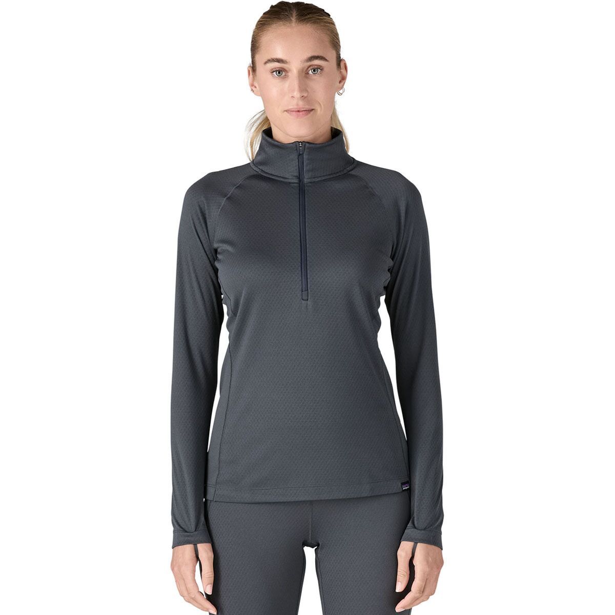 Image of Patagonia Capilene Midweight Zip-Neck Top - Women's Smolder Blue, S