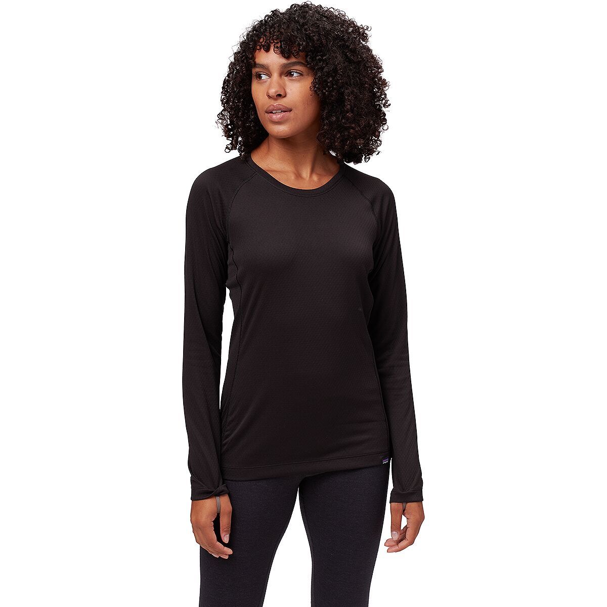 Patagonia Capilene Midweight Crew Top - Women's Black, XL